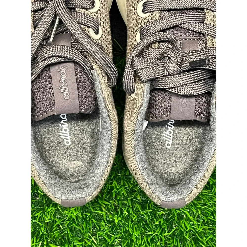 Allbirds Tree Runners Womens Taupe Brown Mesh Lace Up Sneakers Walking Shoes
